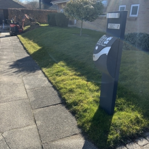 Oprydning og færdiggørelse af udeareal efter anlægsarbejde ved bolig